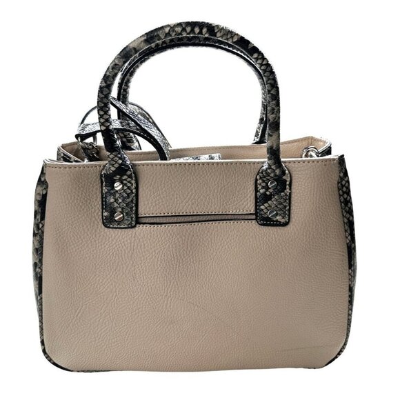 Dana Buchman Purse Snake Animal Print Trim Faux Leather - Picture 2 of 16